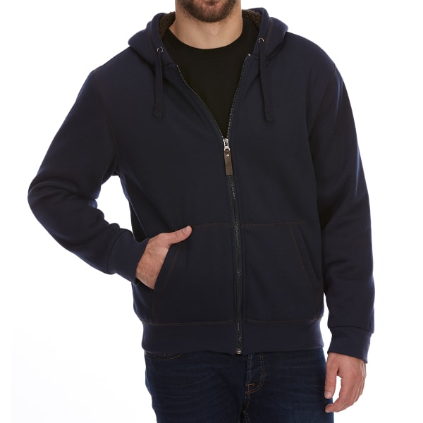 DUNLOP Men's Sherpa-Lined Full-Zip Hoodie