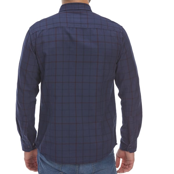 ARTISTRY IN MOTION Guys' Over-Dye Plaid Woven Long-Sleeve Shirt