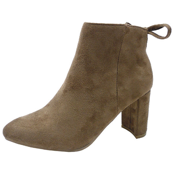 WILD DIVA Women's Blake-01 Tie-Back Booties