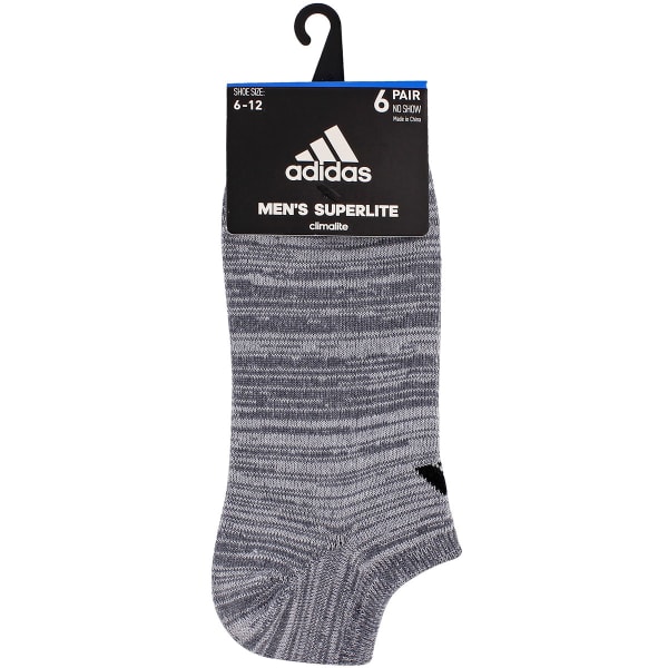 ADIDAS Men's Superlite No Show Socks, Pack of 6