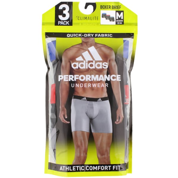 ADIDAS Men's Climalite Boxers, 3-Pack