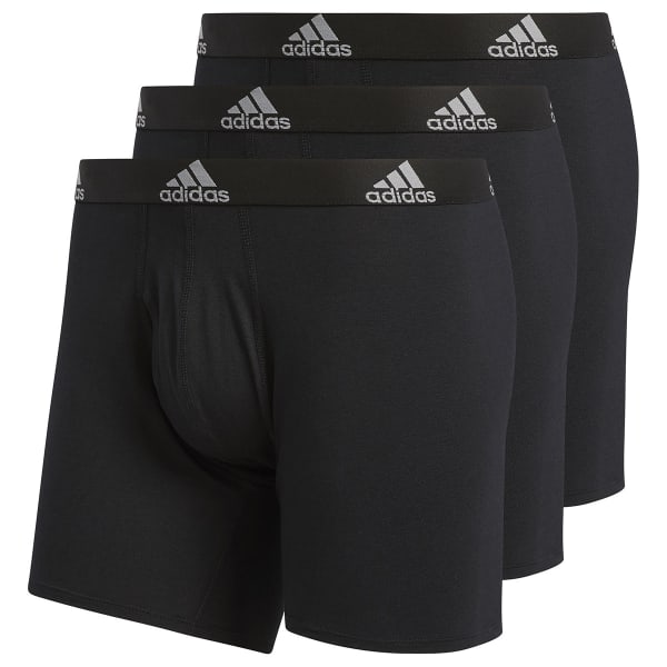 ADIDAS Men's Performance Stretch Cotton Boxers, 3-Pack