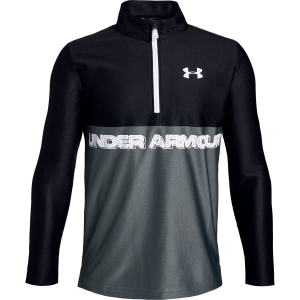 UNDER ARMOUR Boys' Tech Half Zip Long-Sleeve Shirt