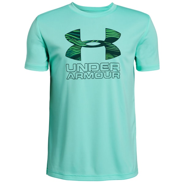 UNDER ARMOUR Boys' Print Fill Logo Short-Sleeve Tee