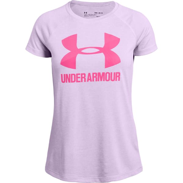 UNDER ARMOUR Girls' Big Logo Short-Sleeve Twist Tee - Bob’s Stores