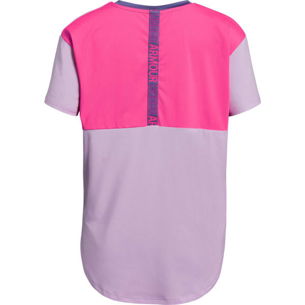 UNDER ARMOUR Girls' HeatGear Armour Short-Sleeve Shirt