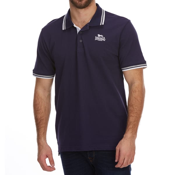 LONSDALE Men's Short-sleeve Tipped Polo Shirt