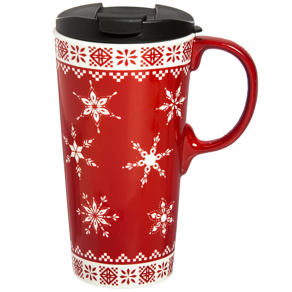 EVERGREEN Christmas Sweater Ceramic Travel Coffee Mug