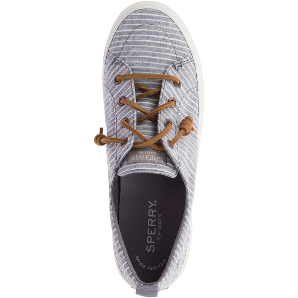 sperry women's crest vibe chambray stripe sneaker