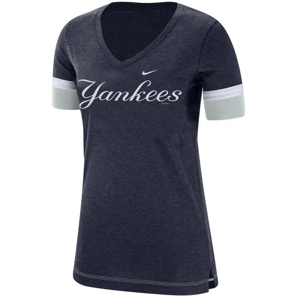 NEW YORK YANKEES Women's Short-Sleeve V-Neck Tee