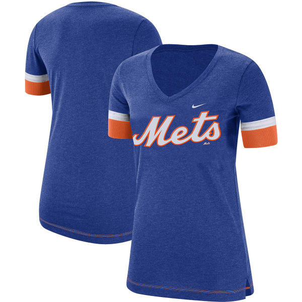 NEW YORK METS Women's Dri-FIT V-Neck Short-Sleeve Tee