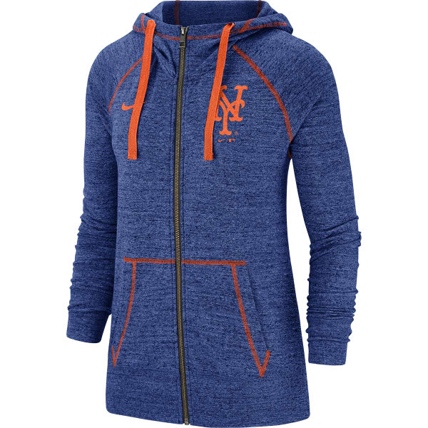 Women's Nike Royal New York Mets In Pocket Gym Vintage Full-Zip