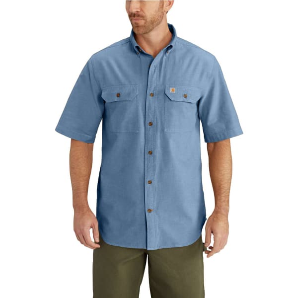 CARHARTT Men's Fort Short-Sleeve Chambray Shirt