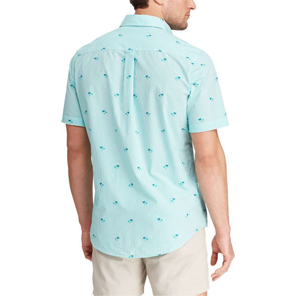 CHAPS Men's Printed Cotton Short-Sleeve Shirt