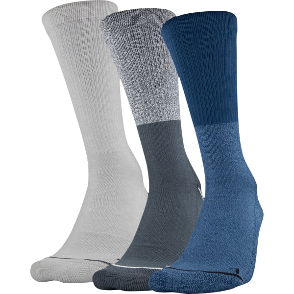 UNDER ARMOUR Men's Phenom 5.0 Crew Socks, 3-Pack