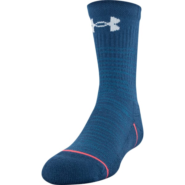 UNDER ARMOUR Boys' Phenom 5.0 Crew Socks, 3-Pack