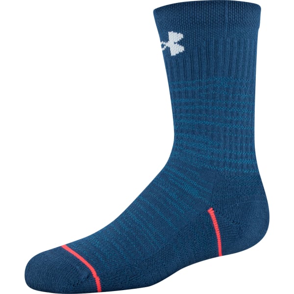 UNDER ARMOUR Boys' Phenom 5.0 Crew Socks, 3-Pack