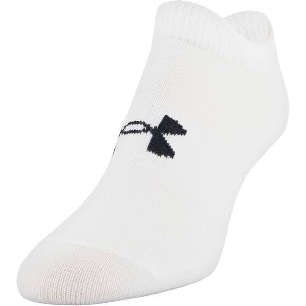 UNDER ARMOUR Women's Essential No Show Socks, 6-Pack