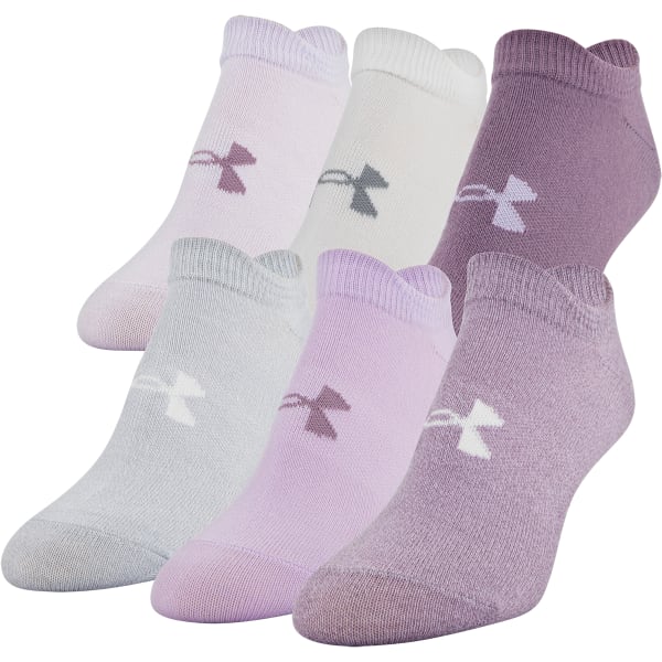 UNDER ARMOUR Women's Essential No Show Socks, 6-Pack