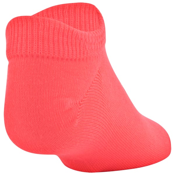 UNDER ARMOUR Girls' Essential No Show Socks, 6-Pack