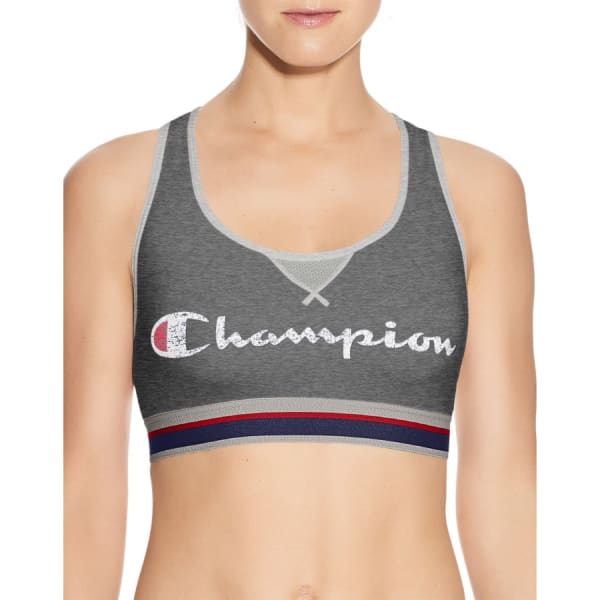 CHAMPION Women's The Authentic Distressed Logo Sports Bra