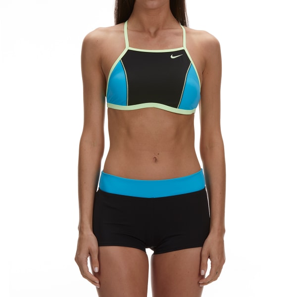 NIKE Women's Color Surge High-Neck Bikini Top Set