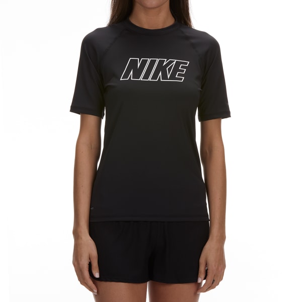 NIKE Women's Solid Short-Sleeve Hydroguard