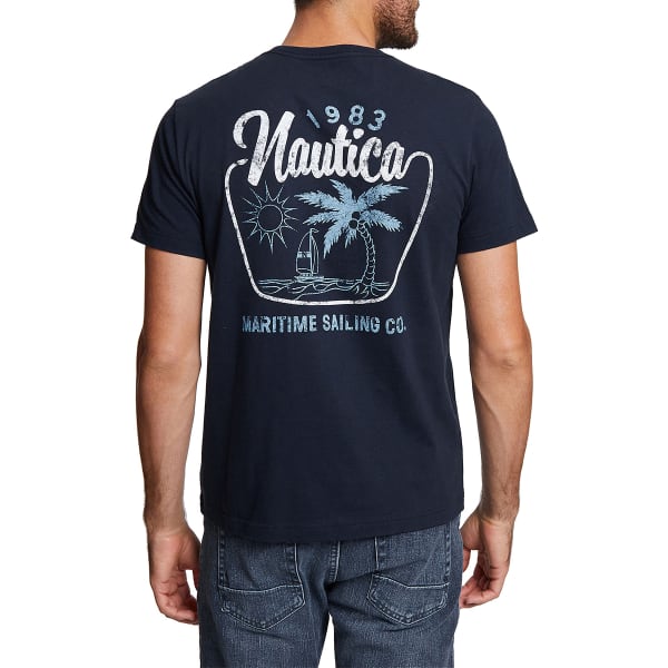 NAUTICA Men's Maritime Sailing Short-Sleeve Graphic Tee