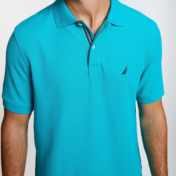 NAUTICA Men's Solid Performance Deck Polo