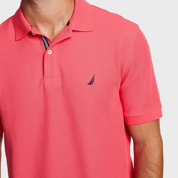 NAUTICA Men's Solid Performance Deck Polo