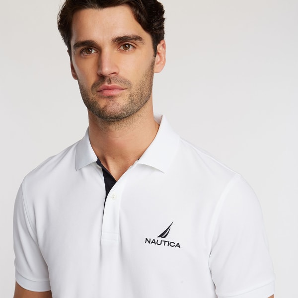 NAUTICA Men's Solid Navtech Polo