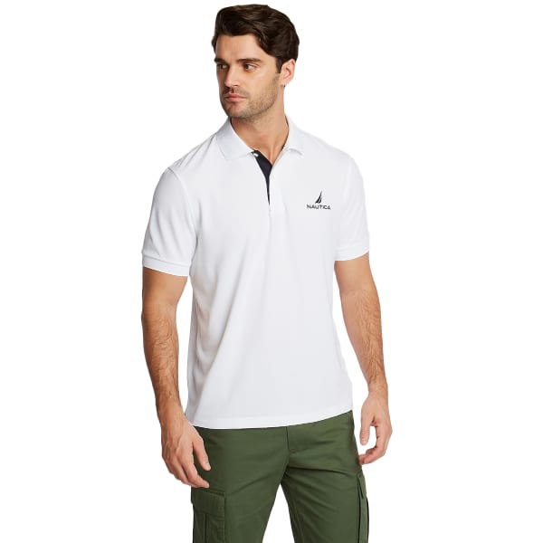 NAUTICA Men's Solid Navtech Polo