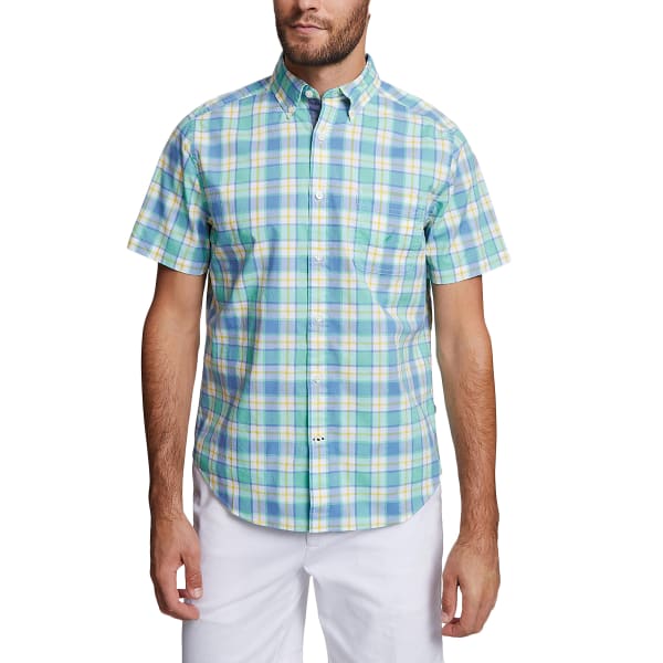 NAUTICA Men's Stretch Poplin Short-Sleeve Shirt