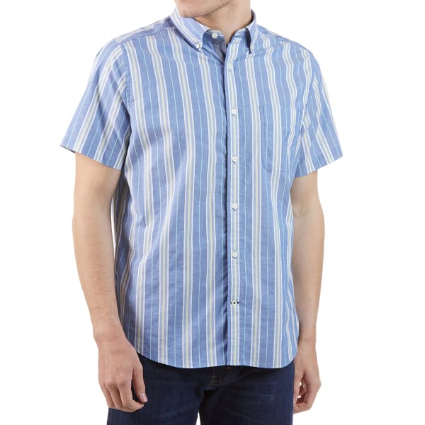 NAUTICA Men's Stretch Poplin Short-Sleeve Shirt