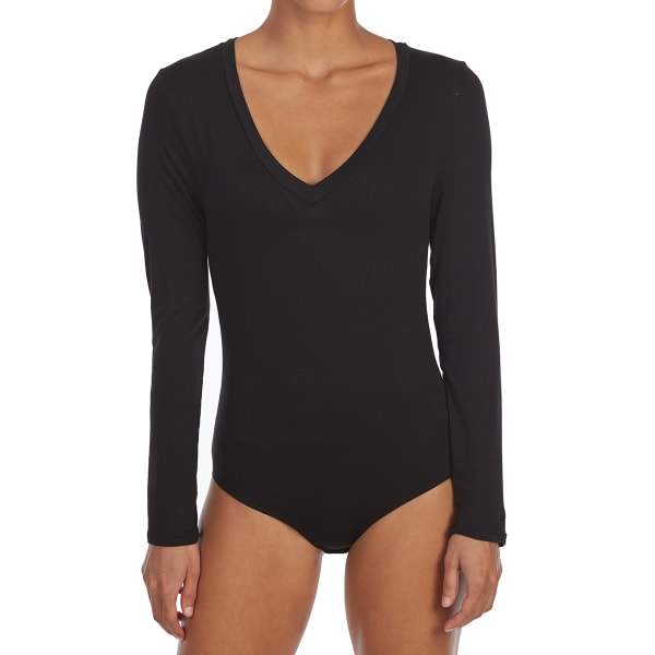 TRESICS Juniors' Rayon Long-Sleeve Bodysuit