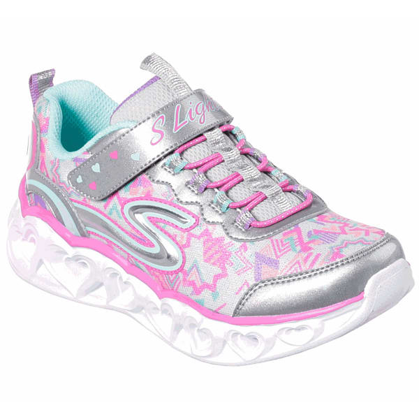 SKECHERS Little Girls' S Lights: Heart Lights Shoes