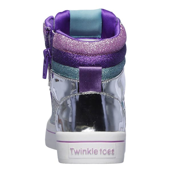 SKECHERS Little Girls' Twinkle Toes Twi-lites Sparkle Status Hi