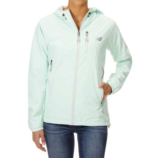 NEW BALANCE Women's Solid ID Dobby Hooded Jacket with Chest Pocket