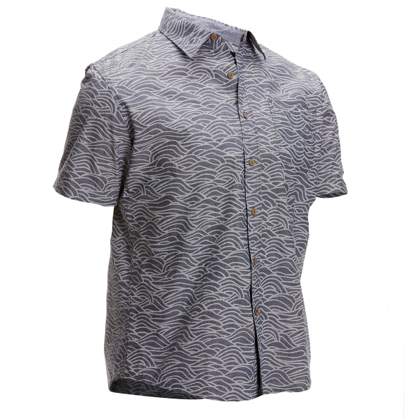 OCEAN CURRENT Guys' Waves Woven Short-Sleeve Shirt