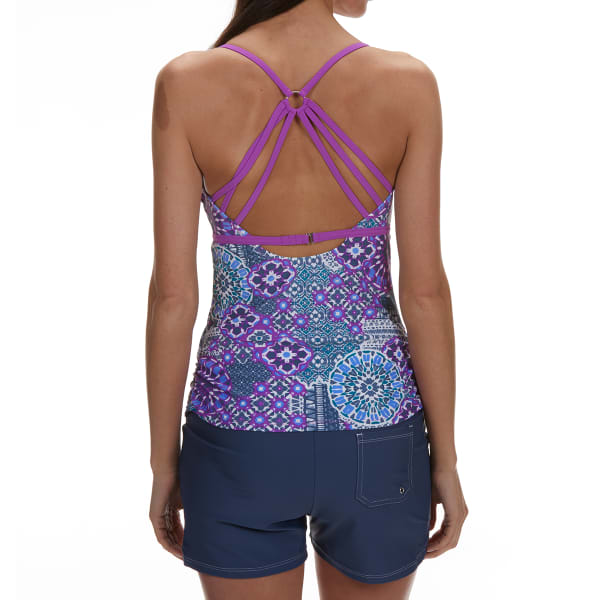 FREE COUNTRY Women's Strappy Sweetheart Tanki Swim Top