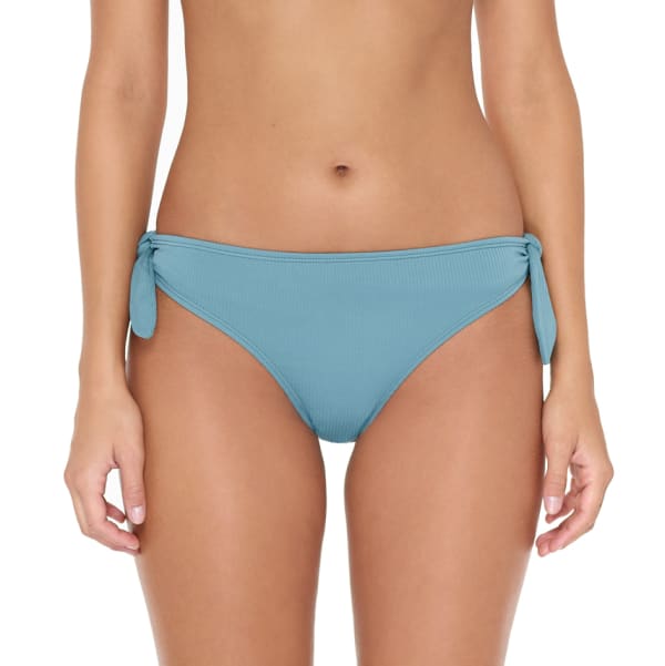 HOT WATER Juniors' Tie Side Cheeky Bikini Swim Bottoms