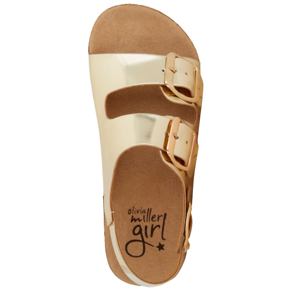 OLIVIA MILLER Girls' Double Strap Sandal