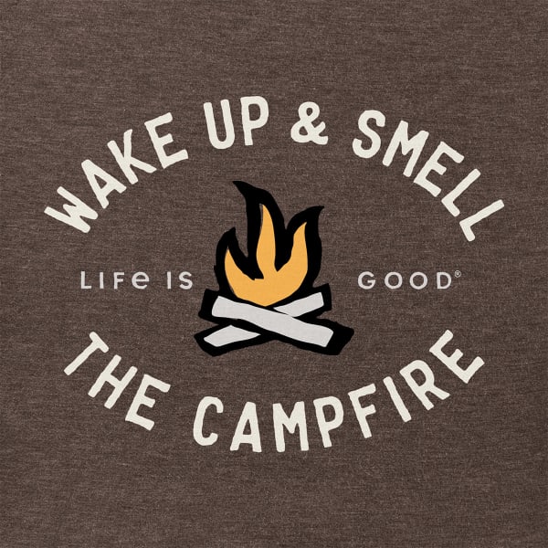 LIFE IS GOOD Men's Smell The Campfire Graphic Crusher Tee