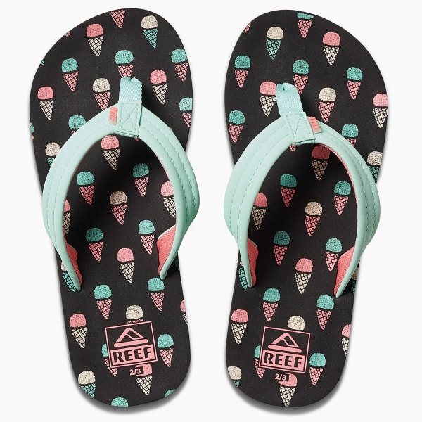 REEF Kids' Ahi Ice Cream Print Sandals