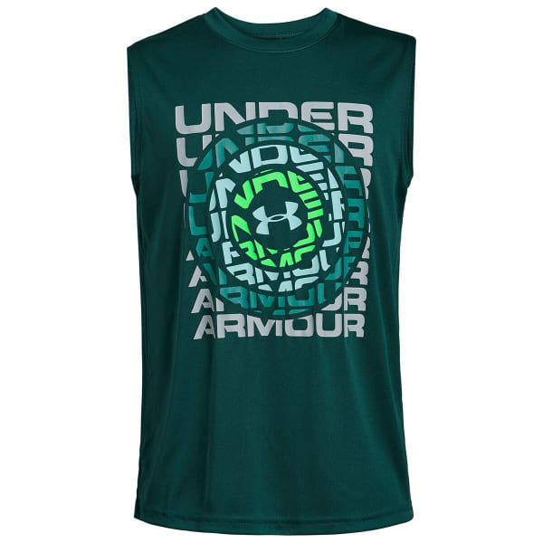 UNDER ARMOUR Boys' UA Dial Wordmark Tank Top