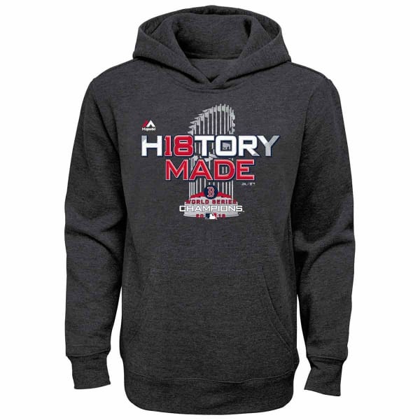 BOSTON RED SOX Big Kids' 2018 World Series Champions Locker Room Pullover Hoodie