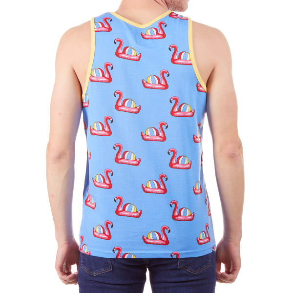 ALPHA BETA Men's Flamingo Print Tank Top