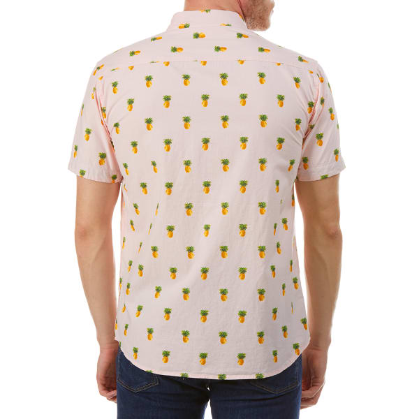 ALPHA BETA Men's Pineapple Short-Sleeve Shirt