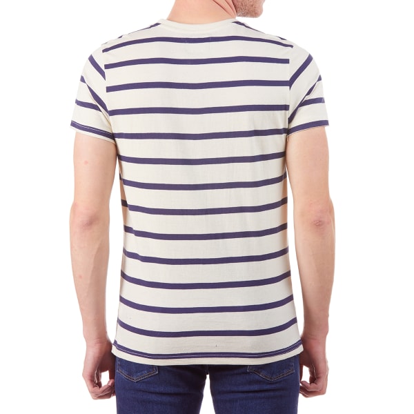 ALPHA BETA Men's Short-Sleeve Stripe Jersey Tee