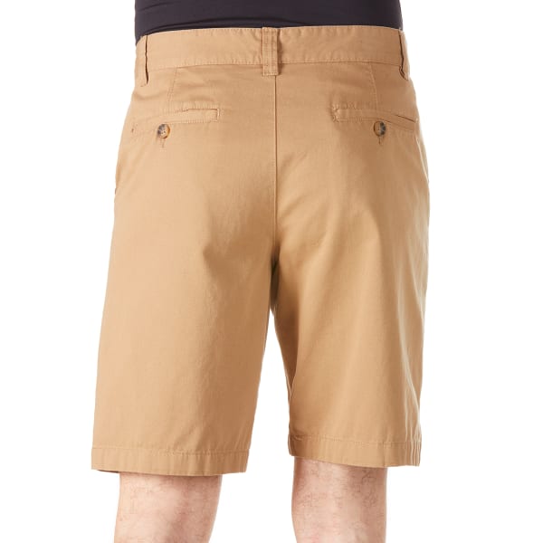 BCC Men's Flat Front Peached Twill Shorts